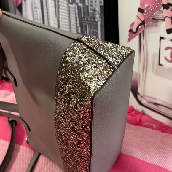 Kate Spade Taupe and Sparkle Tote - Picture 8 of 12